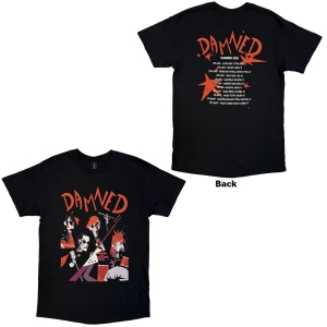 Damned - Damned Cartoon Eu Tour Summer 25 Uni Bl T-Shirt i gruppen MERCHANDISE / T-shirt / Nyheter / Punk hos Bengans Skivbutik AB (5663339r)