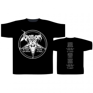 Venom - T/S In League With Satan (L) i gruppen MERCHANDISE / T-shirt / Kommende / Metal hos Bengans Skivbutik AB (5663929)