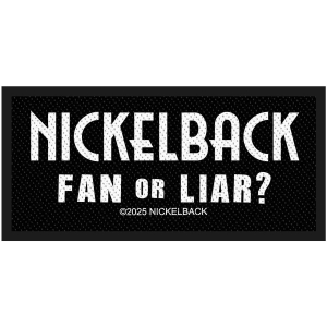Nickelback - Fan Or Liar Standard Patch i gruppen MERCHANDISE / Tøypatch /  /  hos Bengans Skivbutik AB (5665472)