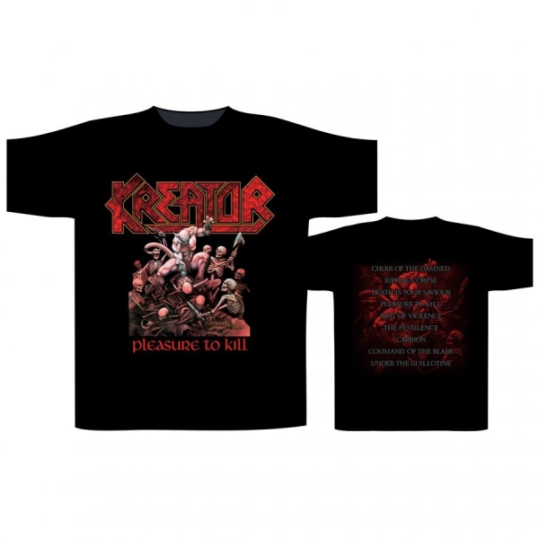 Kreator - T/S Pleasure To Kill (L) i gruppen MERCHANDISE / T-shirt / Kommende / Metal hos Bengans Skivbutik AB (5665545r)
