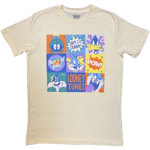 Looney Tunes - That's All Folks! Grid Pastel Uni Natrl T-Shirt i gruppen MERCHANDISE / T-shirt / Nyheter / hos Bengans Skivbutik AB (5665546r)