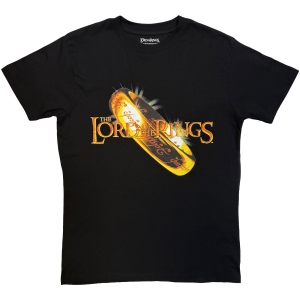 Lord Of The Rings - Shiny Gold Ring Uni Bl T-Shirt i gruppen MERCHANDISE / T-shirt / Nyheter / Film-Musikkkal hos Bengans Skivbutik AB (5665547r)