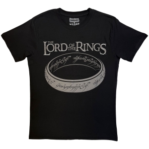 Lord Of The Rings - Greyscale Ring Uni Bl T-Shirt i gruppen MERCHANDISE / T-shirt / Nyheter / Film-Musikkkal hos Bengans Skivbutik AB (5665548r)