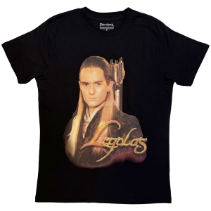 Lord Of The Rings - Legolas Gold Text Uni Bl T-Shirt i gruppen MERCHANDISE / T-shirt / Nyheter / Film-Musikkkal hos Bengans Skivbutik AB (5665549r)