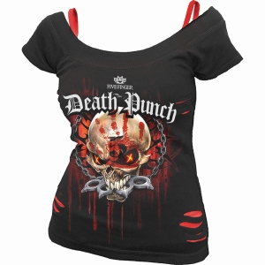 Five Finger Death Punch - Assassin - Ladies Ripped Top i gruppen MERCHANDISE / T-shirt / Nyheter / Metal hos Bengans Skivbutik AB (5665982r)
