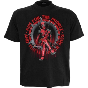 Deadpool - Aim For The Middle - T-Shirt i gruppen MERCHANDISE / T-shirt / Nyheter / Film-Musikkkal hos Bengans Skivbutik AB (5666026r)