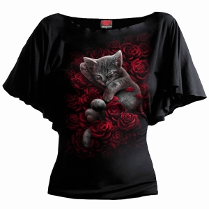 Spiral - Bed Of Roses - Ladies Latin Boatneck Top i gruppen MERCHANDISE / T-shirt / Nyheter / Annet hos Bengans Skivbutik AB (5666395r)