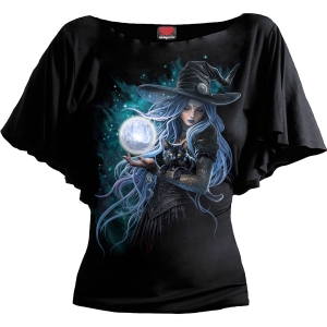 Spiral - Mystic Moon - Ladies Latin Boatneck Top i gruppen MERCHANDISE / T-shirt / Nyheter / Annet hos Bengans Skivbutik AB (5666653r)