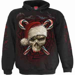 Spiral - Candy Cane Santa - Pullover Hoodie i gruppen MERCHANDISE / Hoodies / Nyheter /  hos Bengans Skivbutik AB (5666661r)