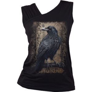 Spiral - Raven Wise - Ladies Gathered Shoulder Slant Vest i gruppen MERCHANDISE / T-shirt / Nyheter / Annet hos Bengans Skivbutik AB (5666781r)