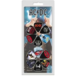 Ac/Dc - Album Covers 12-Pack Plectrum Pack i gruppen MERCHANDISE / Merch / Kommende / Metal hos Bengans Skivbutik AB (5667671)