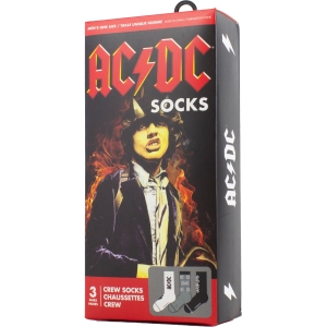 Ac/Dc - Logos Gift Box Uni 3-Pack Socks i gruppen MERCHANDISE / Strumpor /  /  hos Bengans Skivbutik AB (5667676)