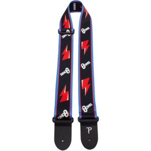 David Bowie - Flash Guitar Strap i gruppen MERCHANDISE / Merch / Kommende / Pop-Rock hos Bengans Skivbutik AB (5667708)
