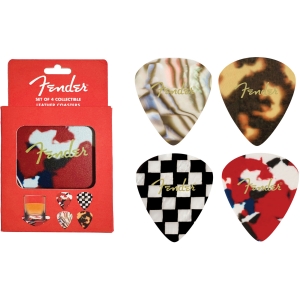 Fender - Patterns Premium 4-Piece Coaster Set i gruppen MERCHANDISE / Merch / Kommende / Pop-Rock hos Bengans Skivbutik AB (5667726)
