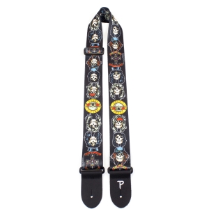Guns N Roses - Logos Guitar Strap i gruppen MERCHANDISE / Merch / Kommende / Metal hos Bengans Skivbutik AB (5667738)