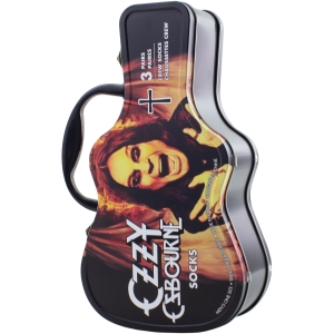 Ozzy Osbourne - Logos Guitar Tin Uni 3-Pack Socks i gruppen MERCHANDISE / Strumpor / / hos Bengans Skivbutik AB (5667758)