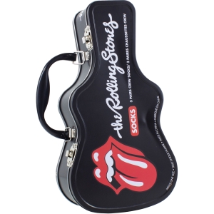 Rolling Stones - Logos Guitar Tin Uni 3-Pack Socks i gruppen MERCHANDISE / Strumpor /  /  hos Bengans Skivbutik AB (5667777)