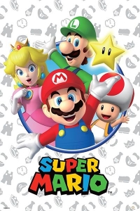Game Poster - Super Mario - Greetings 91,5 x 61 cm i gruppen MERCHANDISE / Poster /  /  hos Bengans Skivbutik AB (5668426)