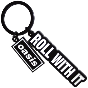 Oasis - Roll With It Decca Logo Charm Keychain i gruppen MERCHANDISE / Nøkkelring /  /  hos Bengans Skivbutik AB (5668629)