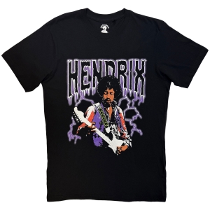 Jimi Hendrix - Lightning Uni Bl T-Shirt i gruppen MERCHANDISE / T-shirt / Nyheter / Pop-Rock hos Bengans Skivbutik AB (5668652r)