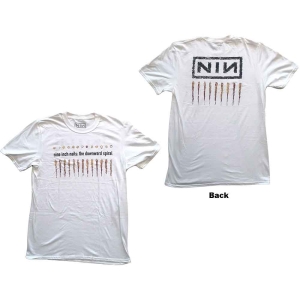 Nine Inch Nails - Downward Spiral Uni Wht T-Shirt i gruppen MERCHANDISE / T-shirt / Nyheter / Pop-Rock hos Bengans Skivbutik AB (5668817r)