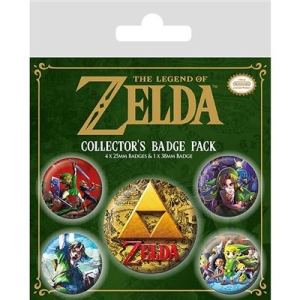 Legend Of Zelda - Classics Badge Pack i gruppen MERCHANDISE / Pin-Button Badge /  hos Bengans Skivbutik AB (5669214)