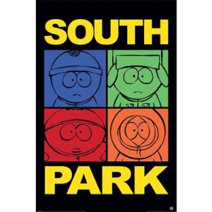 Movie Poster  - South Park (Block Colour)  Poster 91,5 X 61 Cm i gruppen MERCHANDISE / Poster / Soundtrack hos Bengans Skivbutik AB (5669221)