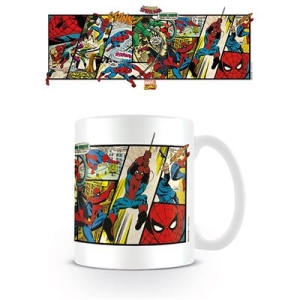 Marvel - Marvel Comics (Spider-Man Panels) Mug i gruppen MERCHANDISE / Kopp / Soundtrack hos Bengans Skivbutik AB (5669261)