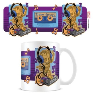 Guardians Of The Galaxy  - Guardians Of The Galaxy (Groot Cassette) White Pod Mug i gruppen MERCHANDISE / Kopp / Soundtrack hos Bengans Skivbutik AB (5669298)