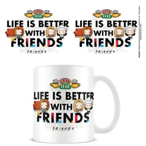 Friends - Friends  (Life Is Better With Friends - Chibi) Mug i gruppen MERCHANDISE / Kopp / Soundtrack hos Bengans Skivbutik AB (5669302)
