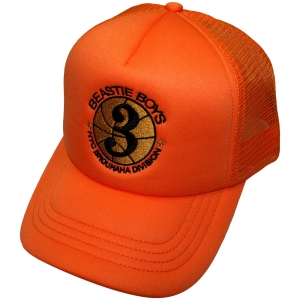 Beastie Boys - Nyc Brouhaha Division Orange Mesh-Back Cap i gruppen MERCHANDISE / Merch / Kommende / Hip Hop-Rap hos Bengans Skivbutik AB (5671077)