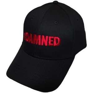 Damned - Red Text Logo Bl Baseball Cap i gruppen MERCHANDISE / Caps /  /  hos Bengans Skivbutik AB (5671092)