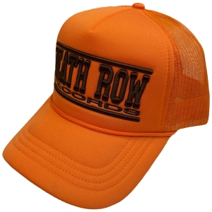 Death Row - Deathrow Text Logo Mono Orange Mesh-Back Cap i gruppen MERCHANDISE / Caps /  /  hos Bengans Skivbutik AB (5671095)
