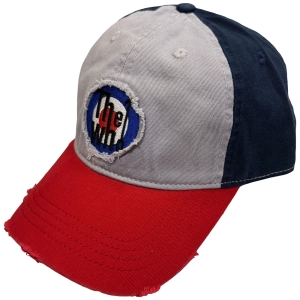 The Who - Target Logo Tricolor Grey/Navy/Red Baseball Cap i gruppen MERCHANDISE / Caps /  /  hos Bengans Skivbutik AB (5671128)