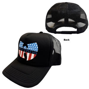 Wu Tang Clan - Star-Spangled Logo Bl Mesh-Back Cap i gruppen MERCHANDISE / Caps /  /  hos Bengans Skivbutik AB (5671131)