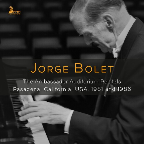 Jorge Bolet - The Ambassador Auditorium Recitals i gruppen CD / Klassisk hos Bengans Skivbutik AB (5671297)