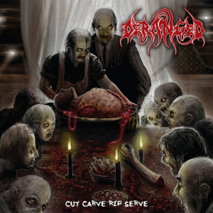 Deranged - Cut Carve Rip Serve (Splatter) i gruppen VINYL / Nyheter / Metal hos Bengans Skivbutik AB (5671806)
