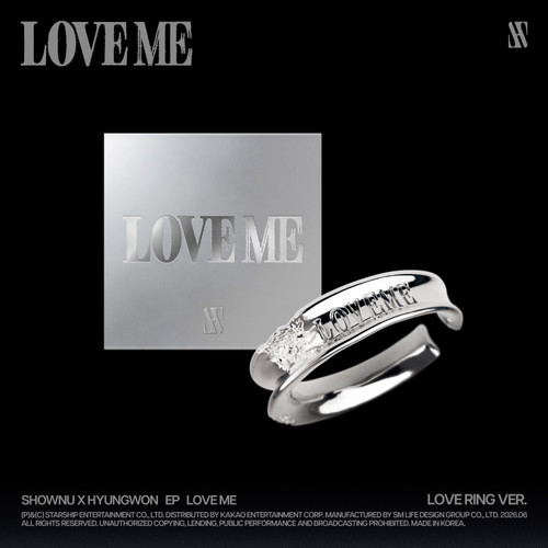 Shownu X Hyungwon - Ep Love Me (Love Ring Ver.) i gruppen MERCHANDISE / Merch+Code / Kommende / K-Pop hos Bengans Skivbutik AB (5673311)