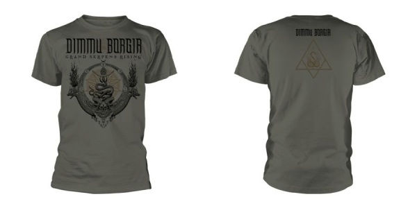 Dimmu Borgir - T/S Grand Serpent Rising (M) Milita i gruppen MERCHANDISE / T-shirt / Kommende / Metal hos Bengans Skivbutik AB (5673698)