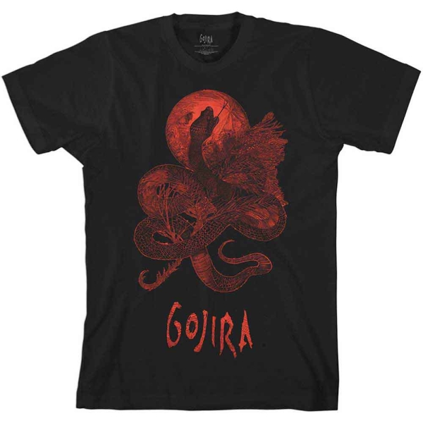 Gojira - Gojira Serpant Moon Uni Bl T-Shirt i gruppen MERCHANDISE / T-shirt / Nyheter / Metal hos Bengans Skivbutik AB (5673836)
