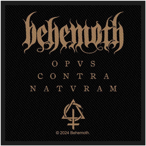 Behemoth - Opvs Contra Natvram Standard Patch i gruppen MERCHANDISE / Tøypatch /  /  hos Bengans Skivbutik AB (5673980)