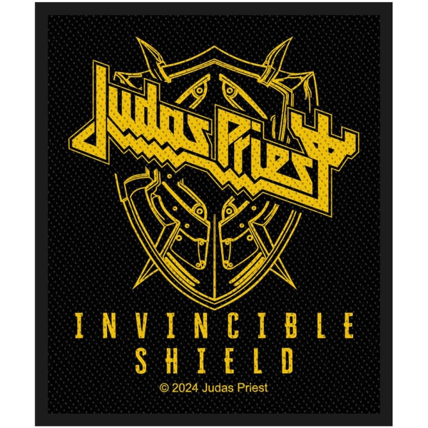 Judas Priest - Invincible Shield Standard Patch i gruppen MERCHANDISE / Tøypatch /  /  hos Bengans Skivbutik AB (5673984)