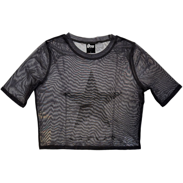 David Bowie - Blackstar Lady Char Mesh Crop i gruppen MERCHANDISE / T-shirt / Nyheter / Pop-Rock hos Bengans Skivbutik AB (5673993r)