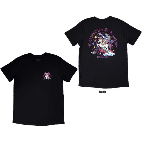 Electric Callboy - Spaceman Unicorn Uni Bl T-Shirt i gruppen MERCHANDISE / T-shirt / Nyheter / Pop-Rock hos Bengans Skivbutik AB (5673999r)