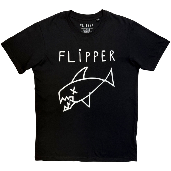 Flipper - Long Fish Uni Bl T-Shirt i gruppen MERCHANDISE / T-shirt / Nyheter / Punk hos Bengans Skivbutik AB (5674002r)