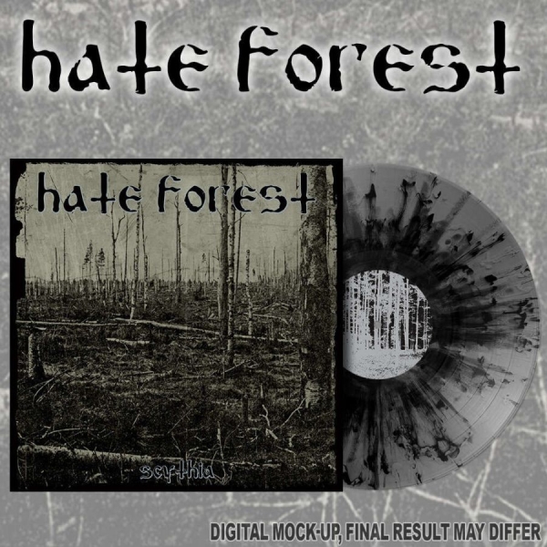 Hate Forest - Scythia (Grey/Black Splatter Vinyl i gruppen VINYL / Kommende / Metal hos Bengans Skivbutik AB (5674060)