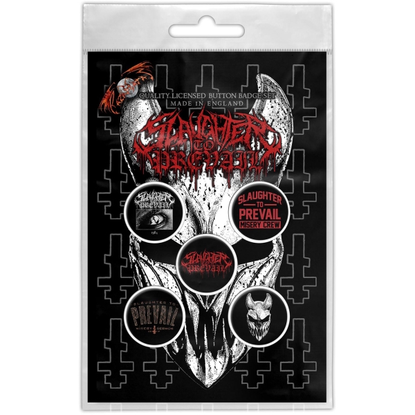 Slaughter - To Prevail Logo Button Badge Pack i gruppen MERCHANDISE / Pin-Button Badge /  /  hos Bengans Skivbutik AB (5674315)