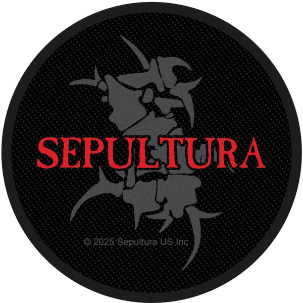Sepultura - Logo & Tribal S Standard Patch i gruppen MERCHANDISE / Tøypatch /  /  hos Bengans Skivbutik AB (5674316)