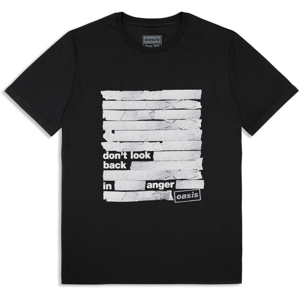 Oasis - Don't Look Back In Anger Tape Uni Bl T-Shirt i gruppen MERCHANDISE / T-shirt / Nyheter / Pop-Rock hos Bengans Skivbutik AB (5674550r)
