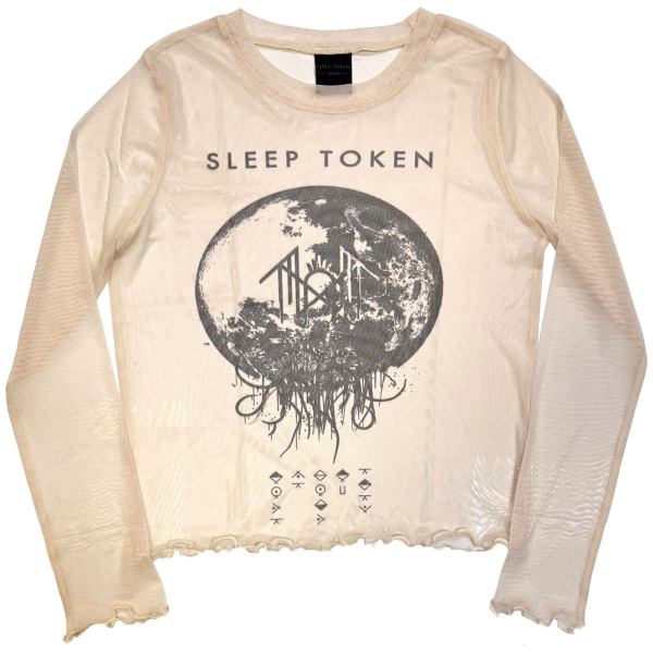 Sleep Token - Take Me Back To Eden Lady Natrl Mesh Crop T-Shirt i gruppen MERCHANDISE / T-shirt / Nyheter / Metal hos Bengans Skivbutik AB (5674589r)